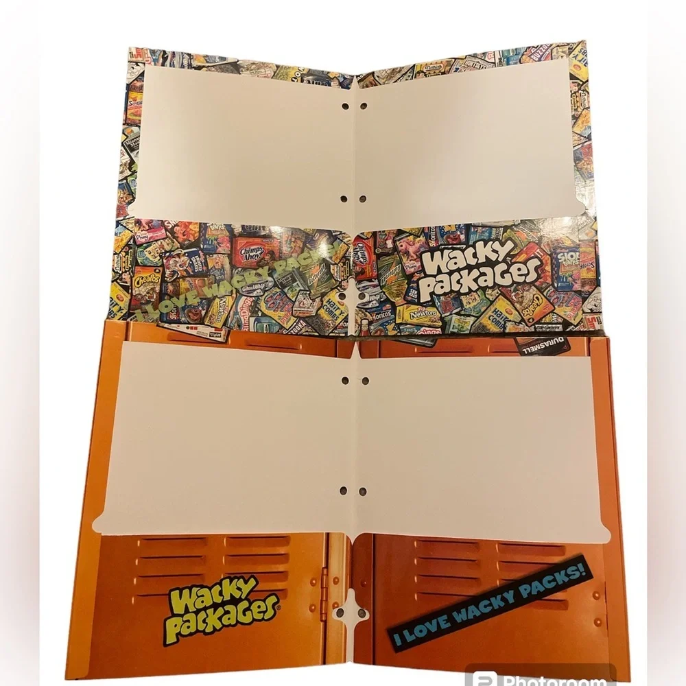 Topps Wacky Packages 2006 2 Folder Bundle 2-Pocket 3-Ring Portfolio - Y2K